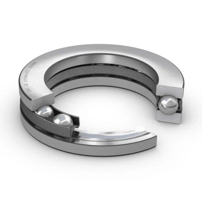 SKF Thrust Ball Bearing, Single Direction, 6 mm Inside Diameter, 14 mm Outside Diameter, 5 mm Race Width, Sheet Metal BA 6