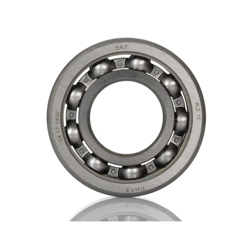SKF Single Row Deep Groove Ball Bearing 31.75 mm ID, 69.85 mm OD, 17.462 mm Race Width, Sheet Metal Cage, Steel Balls RLS 10