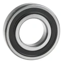 SKF Single Row Deep Groove Ball Bearing, Sealed, 22.23 mm ID, 50.8 mm OD, 14.288 mm Width, Steel Balls, Sheet RLS 7-2RS1