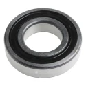 SKF Single Row Deep Groove Ball Bearing, Sealed, 22.23 mm ID, 50.8 mm OD, 14.288 mm Width, Steel Balls, Sheet RLS 7-2RS1