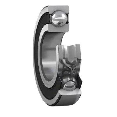 SKF Single Row Deep Groove Ball Bearing 28.58 mm ID, 63.5 mm OD, 15.875 mm Race Width, Sheet Metal Cage, Sealed RLS 9-2RS1