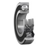 SKF Single Row Deep Groove Ball Bearing 28.58 mm ID, 63.5 mm OD, 15.875 mm Race Width, Sheet Metal Cage, Sealed RLS 9-2RS1