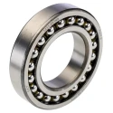 SKF Self-Aligning 2 Row Ball Bearing 55 mm ID 100 mm OD 21 mm Race Width Non-Metallic Cage Steel Balls Open End 1211 EKTN9