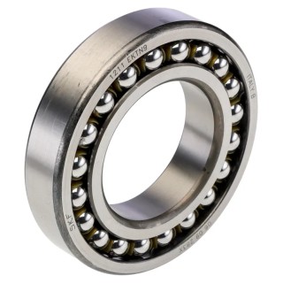 SKF Self-Aligning 2 Row Ball Bearing 55 mm ID 100 mm OD 21 mm Race Width Non-Metallic Cage Steel Balls Open End 1211 EKTN9