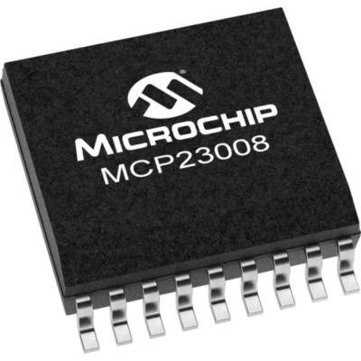 Microchip 8-Channel I/O Expander, SSOP 20, 1.8V-5.5V Supply, 1.7MHz Clock, MCP23008T-E/SS