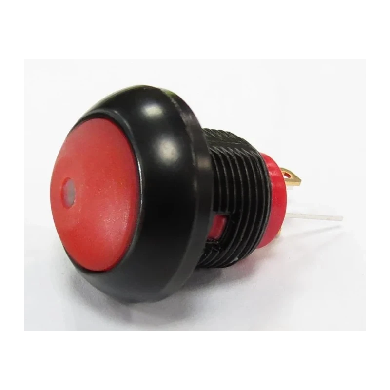 RS PRO Illuminated Push Button Switch, Momentary, Panel Mount, 13.6 mm Cutout, SPST, Red LED, IP67, 36 V dc 250 V ac 209-9109