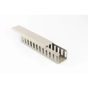 Betaduct Cable Trunking 25mm Width x 50mm Depth x 2m Length Grey Polyvinyl Chloride Open Slot 1046 W25mm