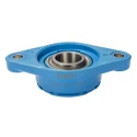 SKF Stainless Steel 2 Hole Bearing Unit 30 mm ID, 157mm Length, Closed End, F2BC 30M-TPSS