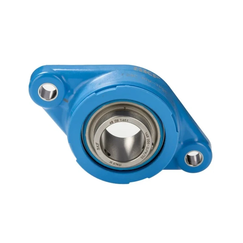 SKF Stainless Steel 2 Hole Bearing Unit 30 mm ID, 157mm Length, Closed End, F2BC 30M-TPSS