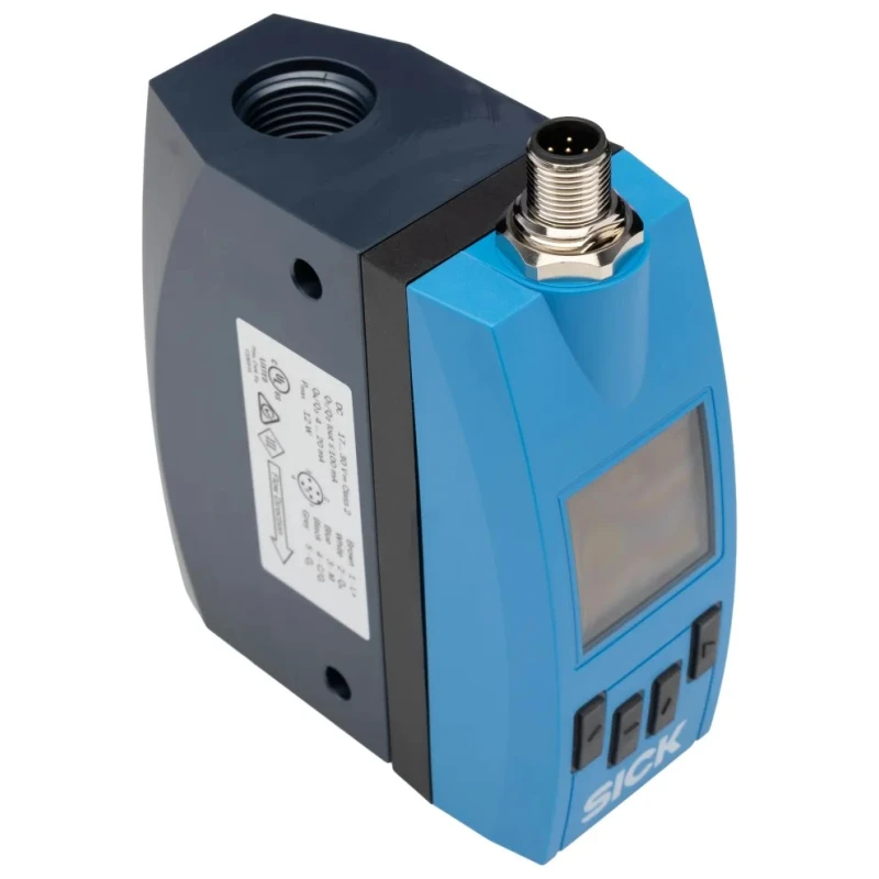 SICK Gas Flow Meter for Compressed Air Stainless Steel Housing 5.3 L/min Min 1590 L/min Max FTMG-ISD15AXO