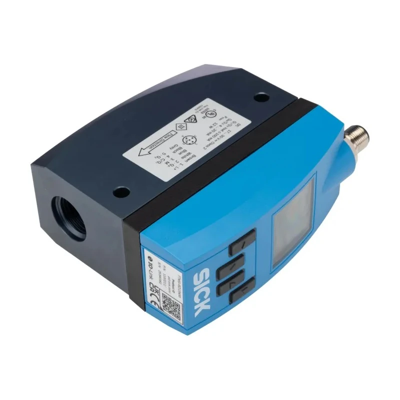 SICK Gas Flow Meter for Compressed Air Stainless Steel Housing 5.3 L/min Min 1590 L/min Max FTMG-ISD15AXO