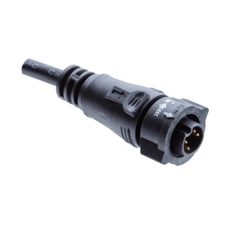 Amphenol Industrial Male 6 Way X Lock B Size Sensor Actuator Cable 300V AC 1m BBD-06AFMM-QR8F01