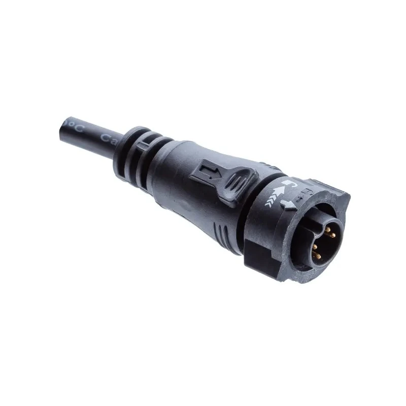 Amphenol Industrial Male 6 Way X Lock B Size Sensor Actuator Cable 300V AC 1m BBD-06AFMM-QR8F01