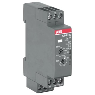 ABB CT-C Series DIN Rail Snap-On Timer Relay 2 Contacts SPDT Configuration, 24 to 240 V AC, 0.05 s to 100 h 1SVR508110R0100