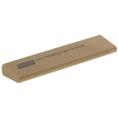 Norton Medium Round Edge Aluminium Oxide Sharpening Stone 102mm x 25mm x 11mm 61463687140
