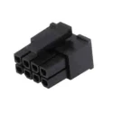 Molex 8 Way Nylon Black Receptacle Connector Housing 430250810