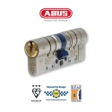 ABUS Brass Euro Cylinder Lock Nickel Finish 60mm 91334