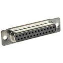 Cinch 25 Way Straight 2.76 mm Pitch Through Hole D-Sub Connector Female FDB-25S0L2T2/1
