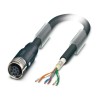 Phoenix Contact Bus Cable Female 8 Way Straight to Free Cable End 2m 30V Polypropylene Jacket Black 1428571