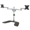 StarTech.com Silver Monitor Arm Desk Mount with VESA 75x75 & 100x100 Support 8kg Load ARMDUALSS