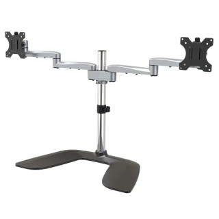 StarTech.com Silver Monitor Arm Desk Mount with VESA 75x75 & 100x100 Support 8kg Load ARMDUALSS