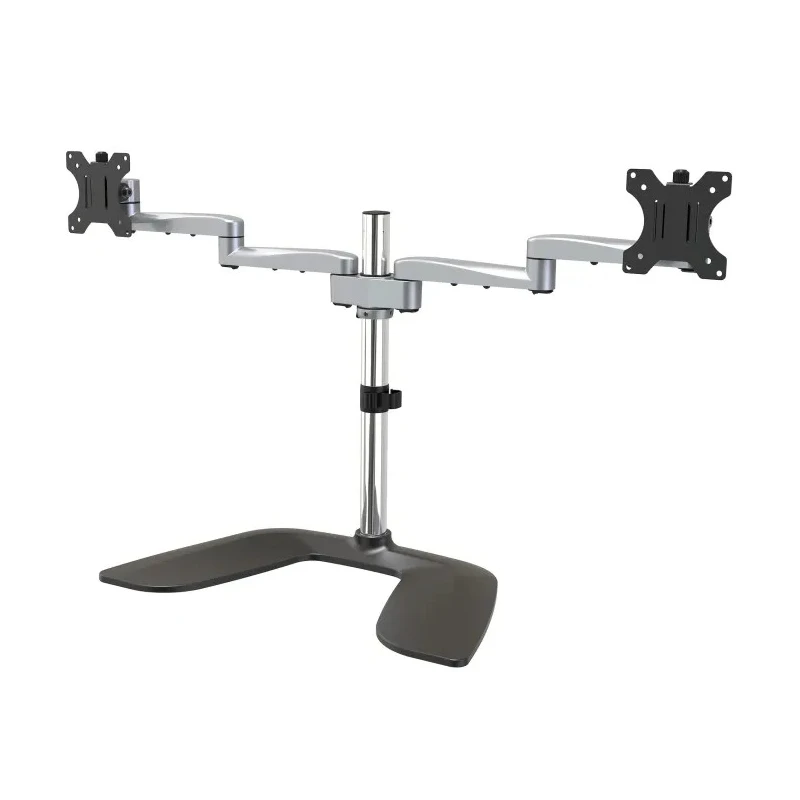 StarTech.com Silver Monitor Arm Desk Mount with VESA 75x75 & 100x100 Support 8kg Load ARMDUALSS