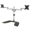 StarTech.com Silver Monitor Arm Desk Mount with VESA 75x75 & 100x100 Support 8kg Load ARMDUALSS