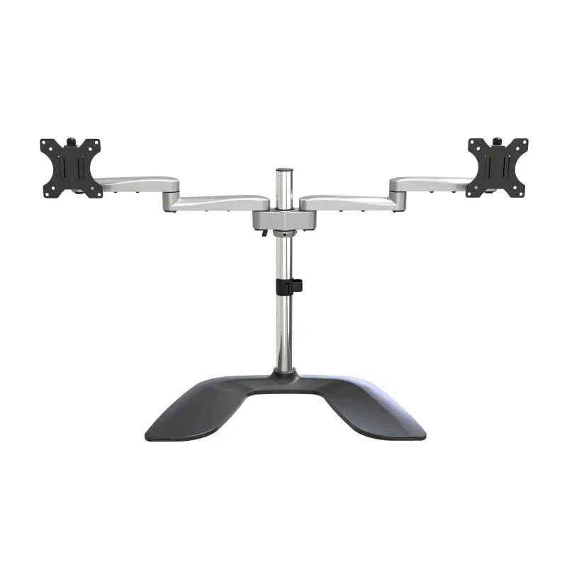 StarTech.com Silver Monitor Arm Desk Mount with VESA 75x75 & 100x100 Support 8kg Load ARMDUALSS