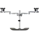 StarTech.com Silver Monitor Arm Desk Mount with VESA 75x75 & 100x100 Support 8kg Load ARMDUALSS