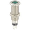 Sloan Green LED Panel Mount Indicator, 8.2 mm Mount Hole, IP68 Rated, 2.1 V, 80mcd Luminous Intensity 3444S1G1G5100