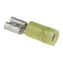 Molex Yellow Insulated Female Spade Connector 4.75 x 0.81 mm, Crimp Termination, 14 AWG to 12 AWG 190190049