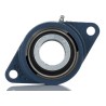 SKF Flange Bearing Unit 2 Hole Cylindrical Bore 30mm ID Cast Iron Steel Housing FYTB 30 FM