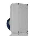 RS PRO Wall Mount Industrial Power Connector 2P+T, Rated At 32A, 230V, IP67 Blue IP67