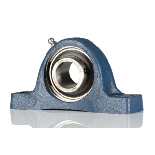 SKF Pillow Block Bearing 25 mm ID, Steel Housing, Cylindrical Bore, 4300 rpm Limit, SY 25 TR