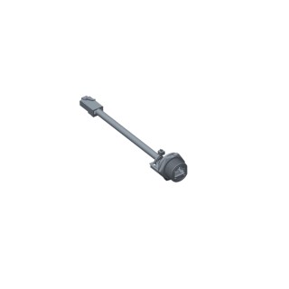 Amphenol Industrial Cat5e Terminated Ethernet Cable, 150 mm, Grey PVC Jacket, S/FTP Shielded 