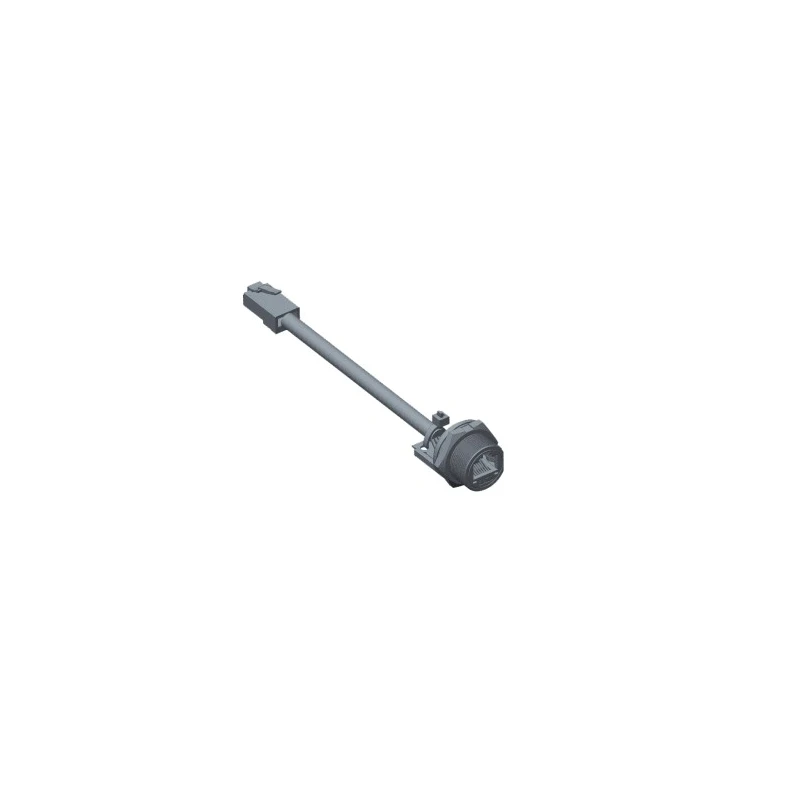 Amphenol Industrial Cat5e Terminated Ethernet Cable, 150 mm, Grey PVC Jacket, S/FTP Shielded 