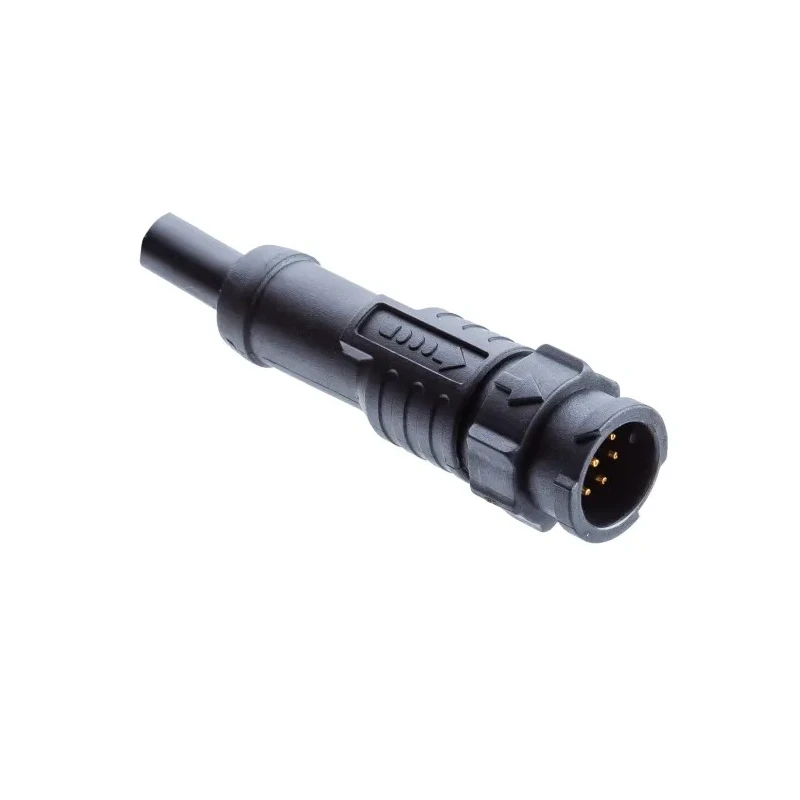 Amphenol Industrial Male 6-way X Lock A Size Sensor Actuator Cable 1 m AU-08BMMM-QL8D01