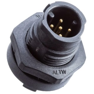 Amphenol Industrial Straight Connector 2 Male X-LOK Series 5A Current Rating AD-02PMMP-QC8001