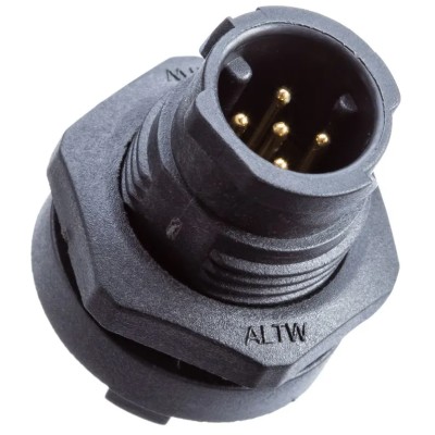 Amphenol Industrial Straight Connector 2 Male X-LOK Series 5A Current Rating AD-02PMMP-QC8001