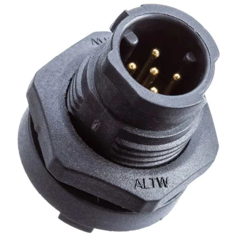 Amphenol Industrial Straight Connector 2 Male X-LOK Series 5A Current Rating AD-02PMMP-QC8001