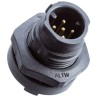 Amphenol Industrial Straight Connector 2 Male X-LOK Series 5A Current Rating AD-02PMMP-QC8001