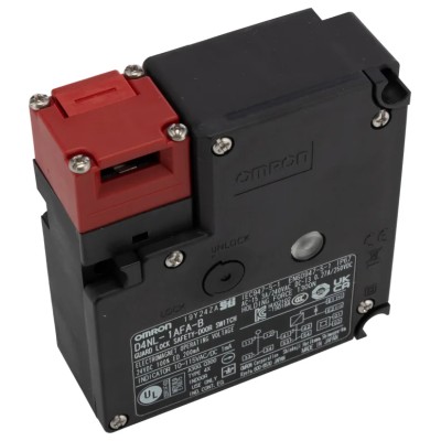 Omron Solenoid Interlock Switch D4NL Series Power to Unlock 24V DC IP67 