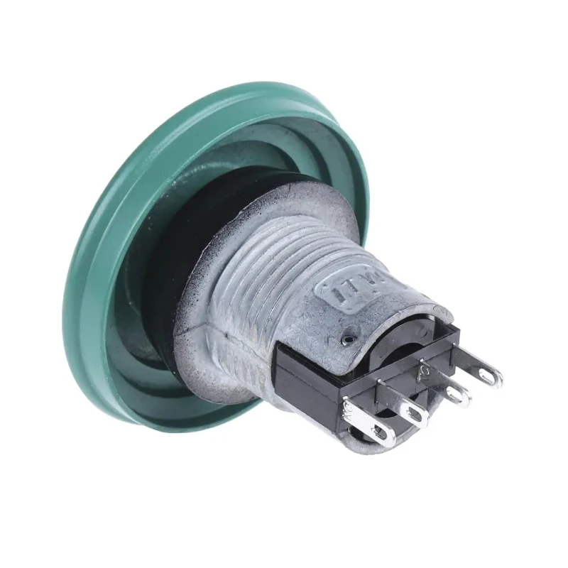 ITW Switches 76-94 Series Push Button Switch, Panel Mount, 22 mm Cutout, Green, SPDT, IP67 76-9440/439088G