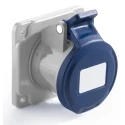 RS PRO Industrial Power Connector Panel Mount 16A 250V Blue IP44 2P+T IP44