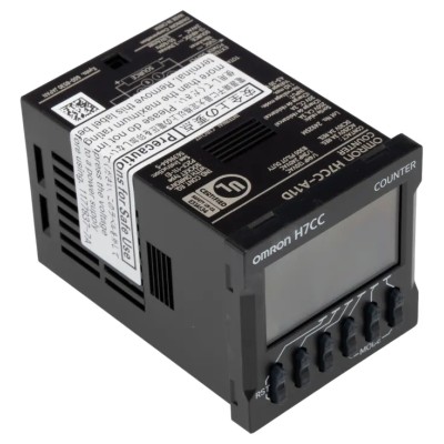 Omron Digital Counter 6 Digit LCD Display DIN Rail Mount 24V AC 60Hz H7CC-A