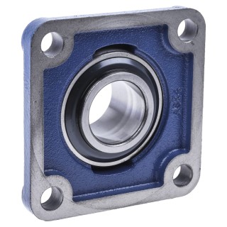 SKF 4 Hole Cylindrical Flanged Bearing Unit 44.45 mm ID Steel Housing 137mm Length UCF 209-28