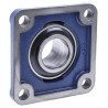 SKF 4 Hole Cylindrical Flanged Bearing Unit 44.45 mm ID Steel Housing 137mm Length UCF 209-28