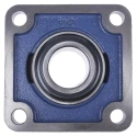 SKF 4 Hole Cylindrical Flanged Bearing Unit 44.45 mm ID Steel Housing 137mm Length UCF 209-28