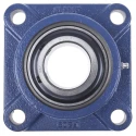SKF 4 Hole Cylindrical Flanged Bearing Unit 44.45 mm ID Steel Housing 137mm Length UCF 209-28