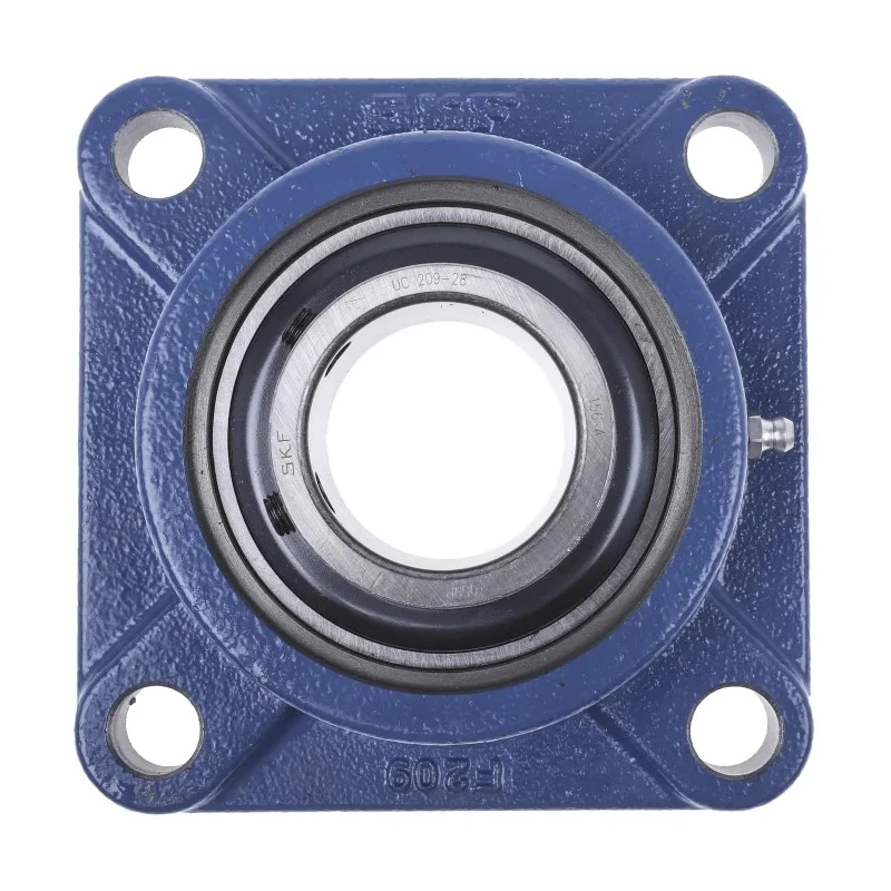 SKF 4 Hole Cylindrical Flanged Bearing Unit 44.45 mm ID Steel Housing 137mm Length UCF 209-28